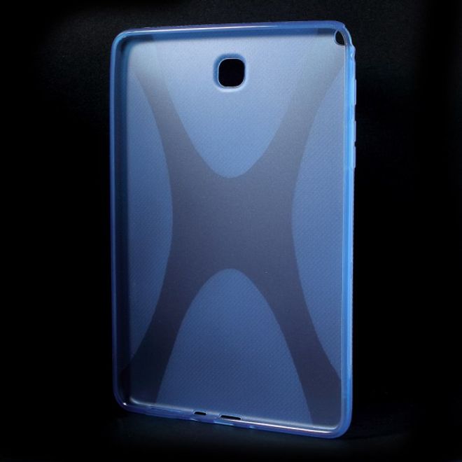 Samsung Galaxy Tab A 8.0 (T350) Elastisches Plastik Case X-Shape - blau