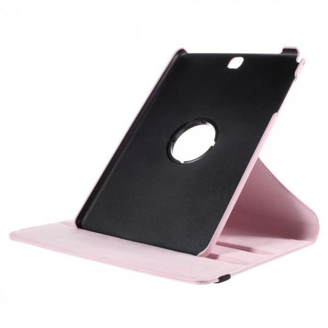 Samsung Galaxy Tab A 9.7 Hülle - 360° rotierbares Case aus Leder - rosa