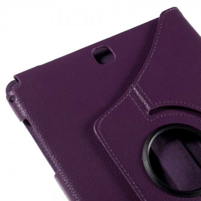 Samsung Galaxy Tab A 9.7 Hülle - 360° rotierbares Case aus Leder - purpur