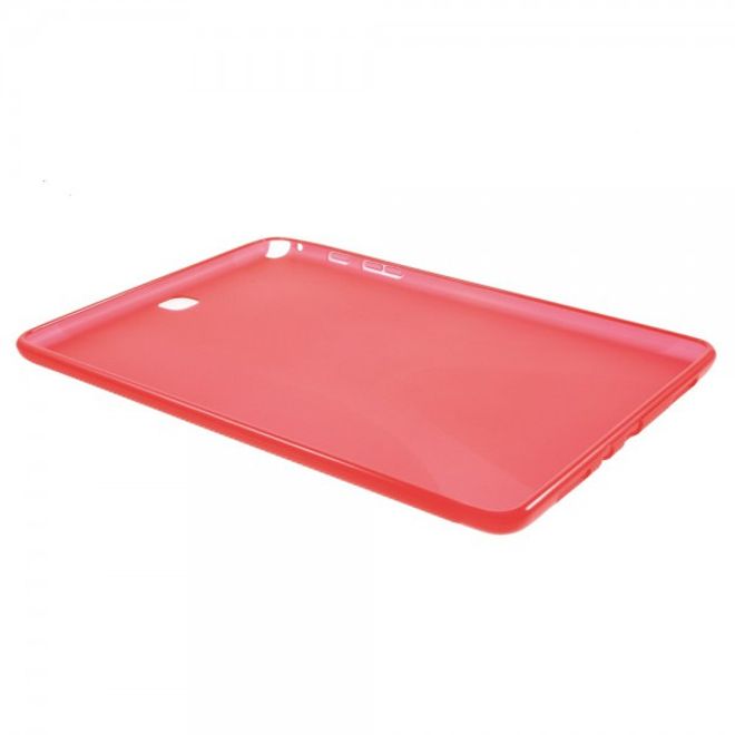 Samsung Galaxy Tab A 9.7  Elastisches Plastik Case X-Shape - rot