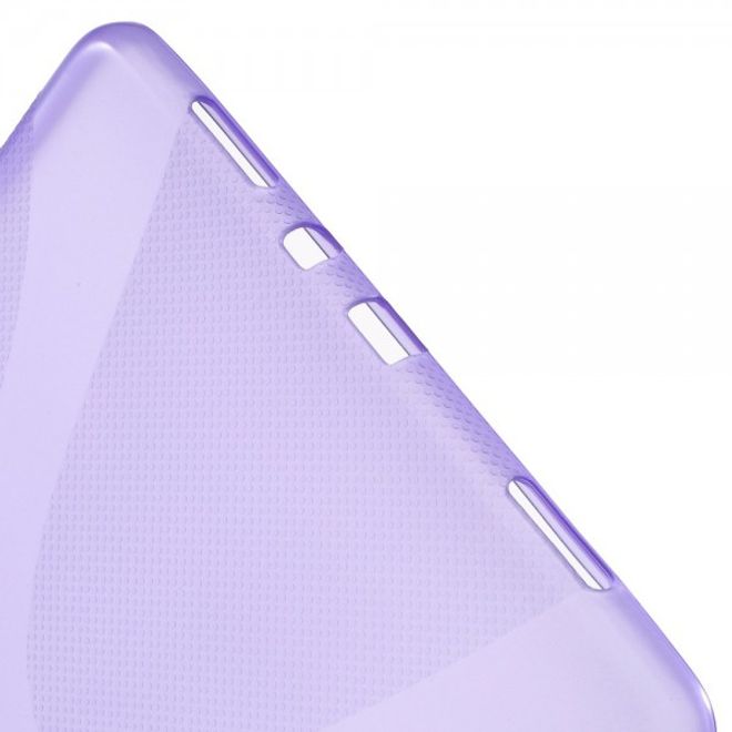 Samsung Galaxy Tab A 9.7  Elastisches Plastik Case X-Shape - purpur
