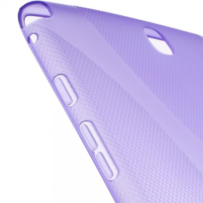 Samsung Galaxy Tab A 9.7  Elastisches Plastik Case X-Shape - purpur