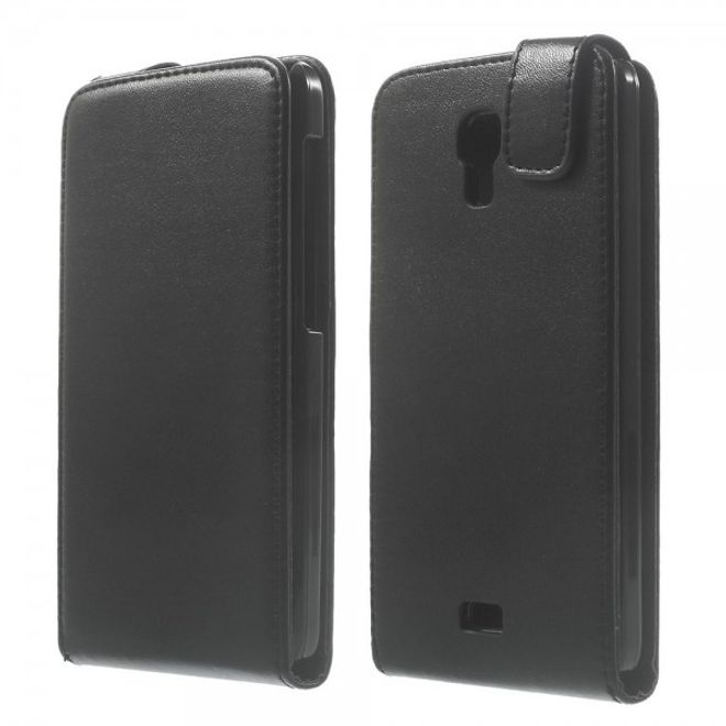 Wiko Bloom Magnetisches Leder Flip Case vertikal - schwarz