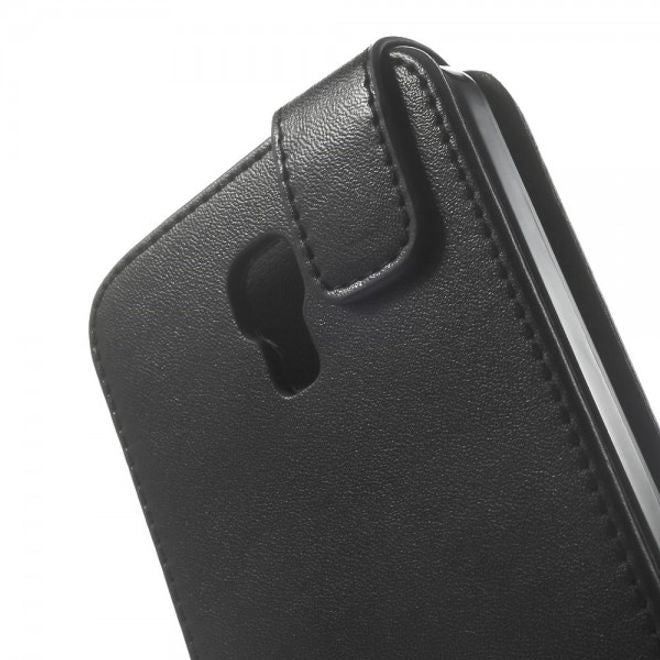 Wiko Bloom Magnetisches Leder Flip Case vertikal - schwarz