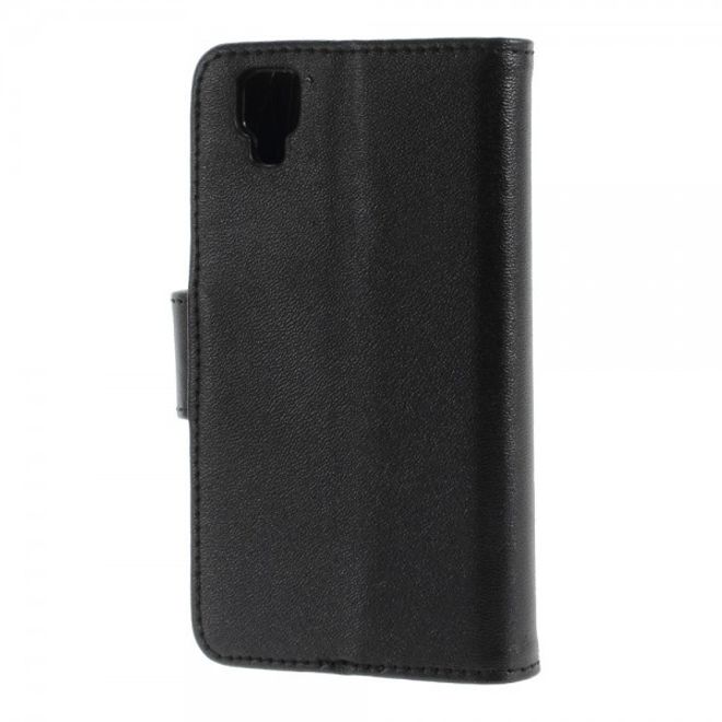 Wiko Goa Leder Flip Case mit Standfunktion - schwarz
