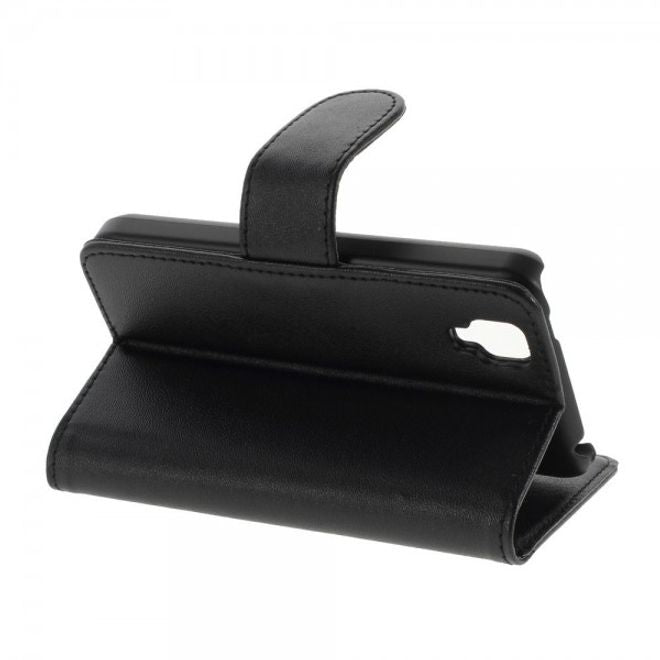 Wiko Goa Leder Flip Case mit Standfunktion - schwarz