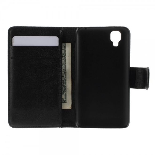 Wiko Goa Leder Flip Case mit Standfunktion - schwarz