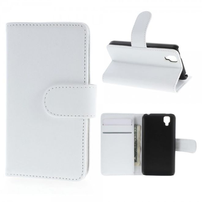 Wiko Goa Leder Flip Case mit Standfunktion - weiss