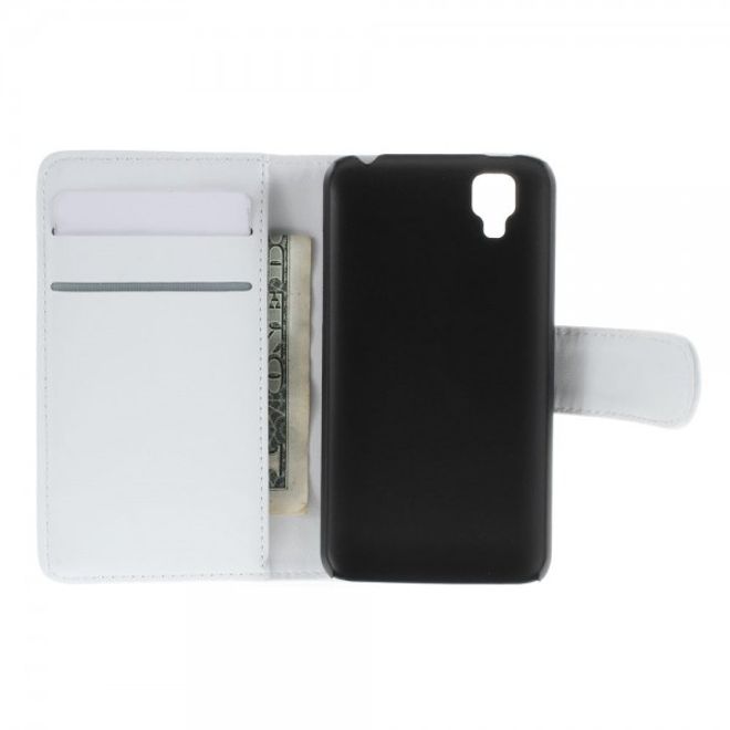 Wiko Goa Leder Flip Case mit Standfunktion - weiss