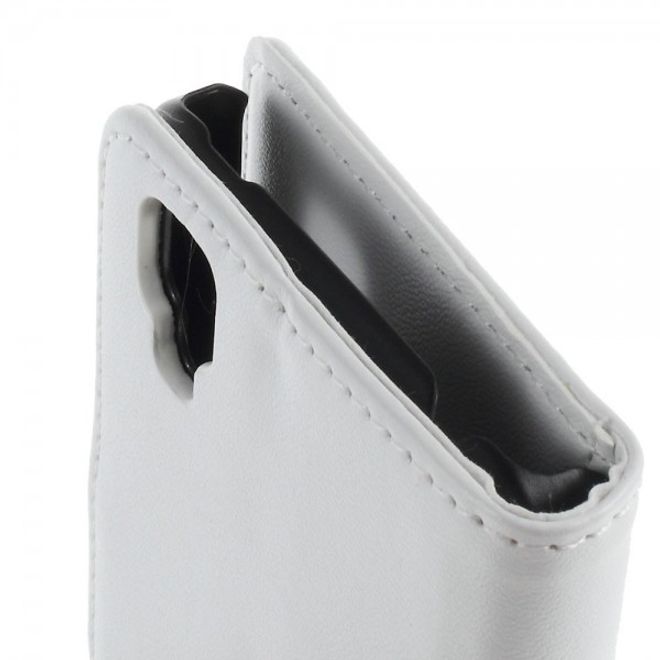 Wiko Goa Leder Flip Case mit Standfunktion - weiss