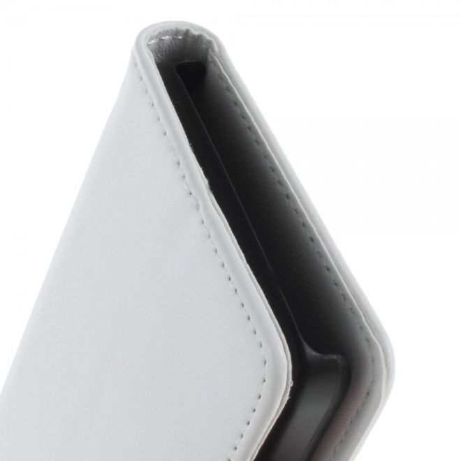 Wiko Goa Leder Flip Case mit Standfunktion - weiss