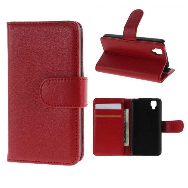 Wiko Goa Leder Flip Case mit Standfunktion - rot