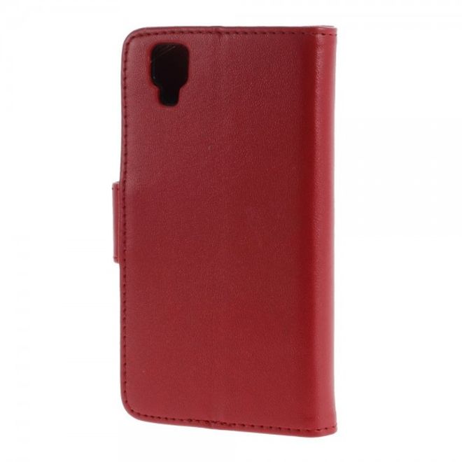 Wiko Goa Leder Flip Case mit Standfunktion - rot