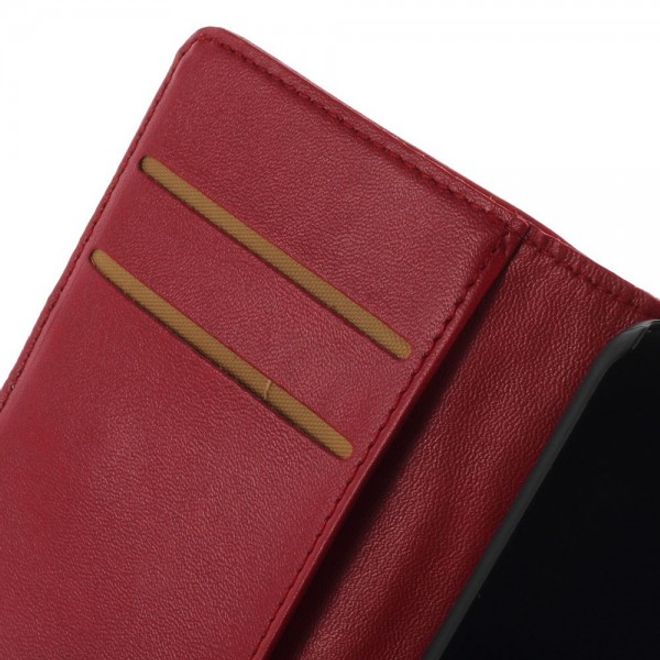 Wiko Goa Leder Flip Case mit Standfunktion - rot
