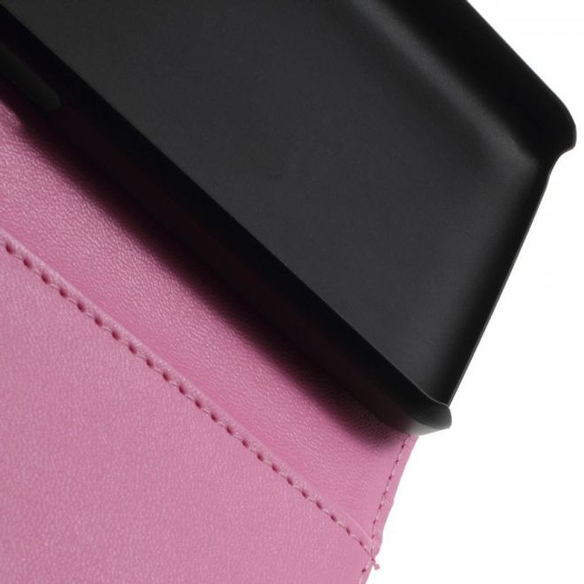Wiko Goa Leder Flip Case mit Standfunktion - pink