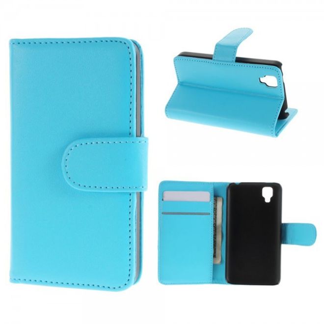 Wiko Goa Leder Flip Case mit Standfunktion - hellblau