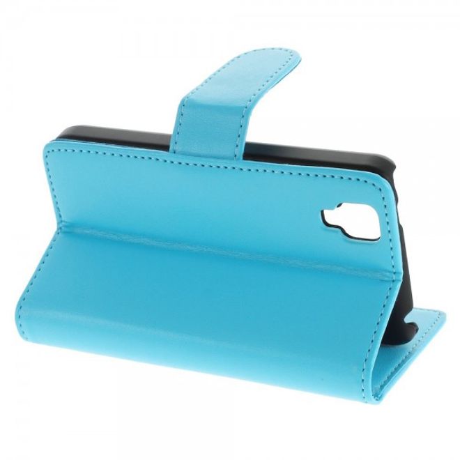 Wiko Goa Leder Flip Case mit Standfunktion - hellblau
