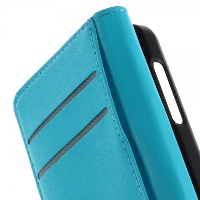 Wiko Goa Leder Flip Case mit Standfunktion - hellblau