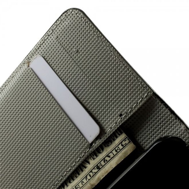 Wiko Goa Leder Case mit farbigem Muster - schwarz