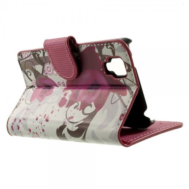 Wiko Goa Leder Case mit Lotus Blumen
