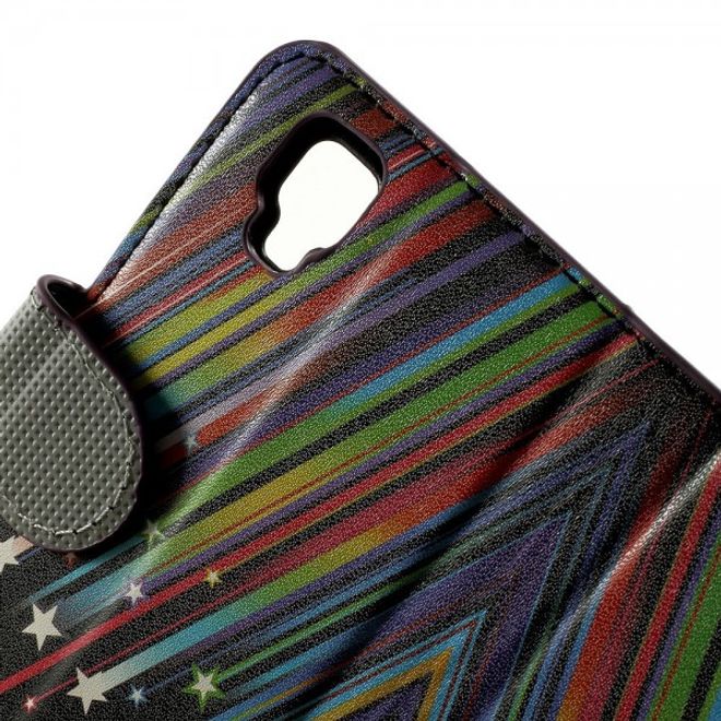 Wiko Goa Leder Case mit Meteorschauer