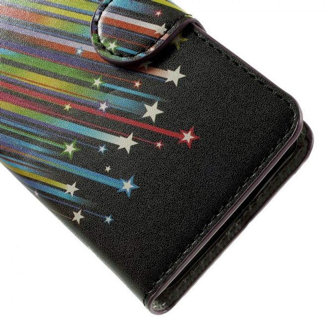 Wiko Goa Leder Case mit Meteorschauer
