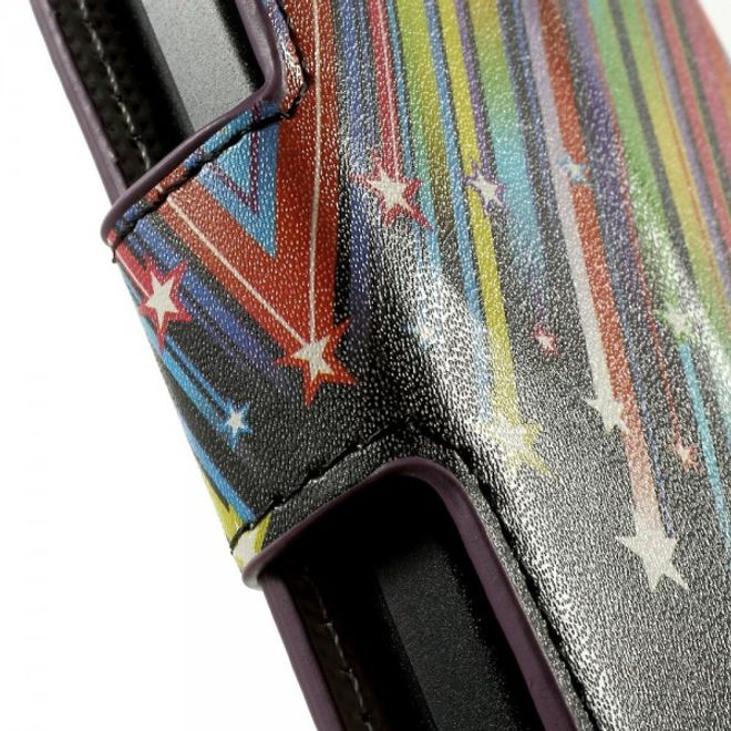Wiko Goa Leder Case mit Meteorschauer