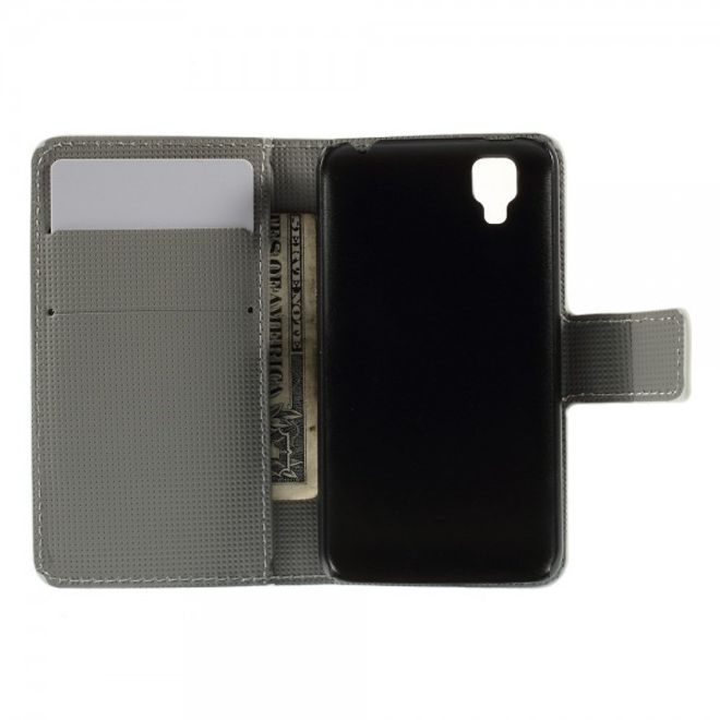 Wiko Goa Leder Case mit schlafender Eule