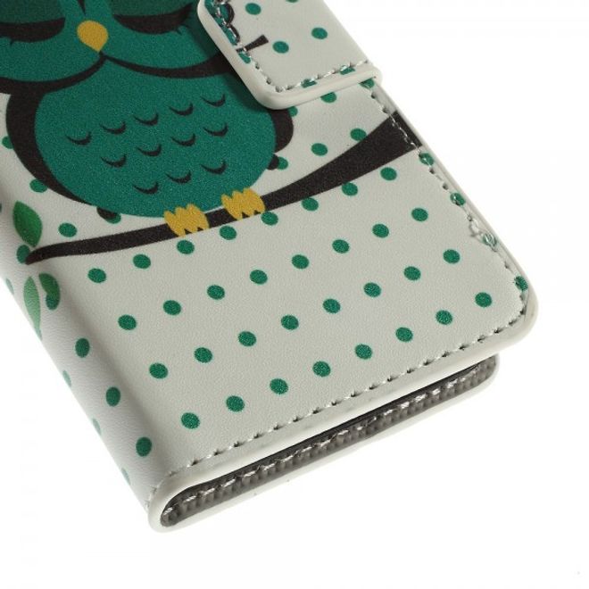 Wiko Goa Leder Case mit schlafender Eule