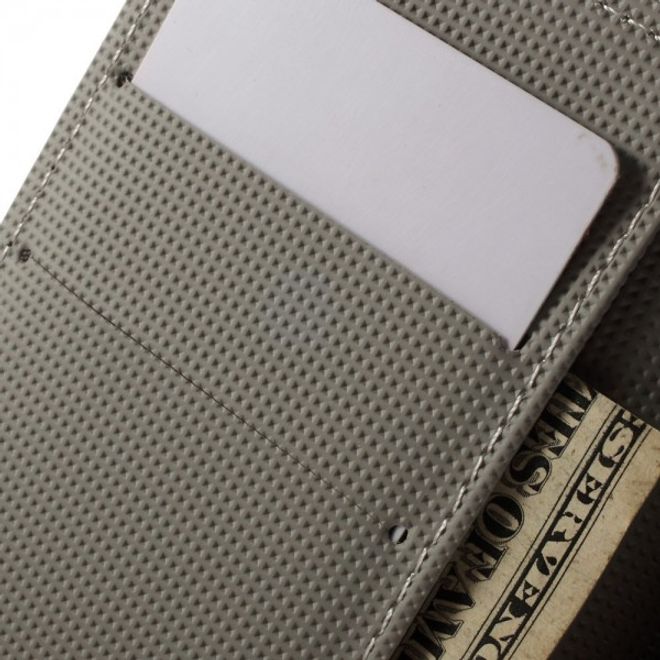 Wiko Sunset Leder Case mit Standfunktion und USA Flagge retro-style