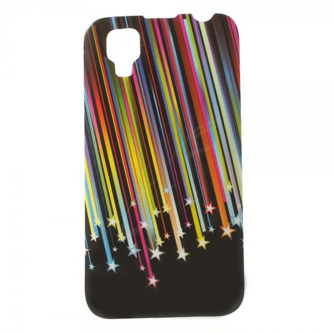 Wiko Sunset Elastisches, leicht glänzendes Plastik Case mit Meteorschauer