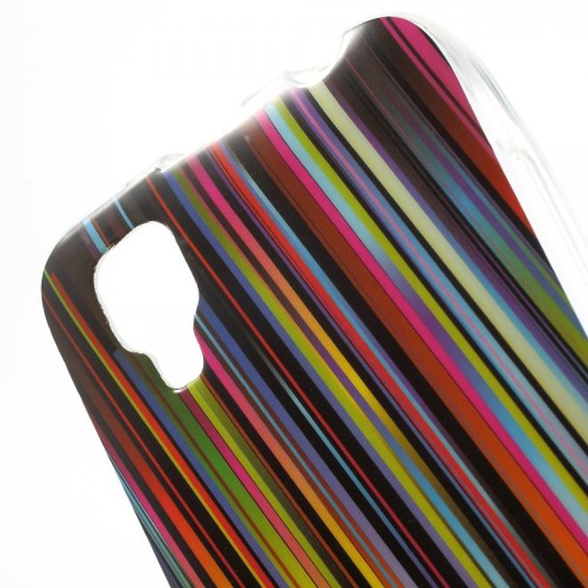 Wiko Sunset Elastisches, leicht glänzendes Plastik Case mit Meteorschauer