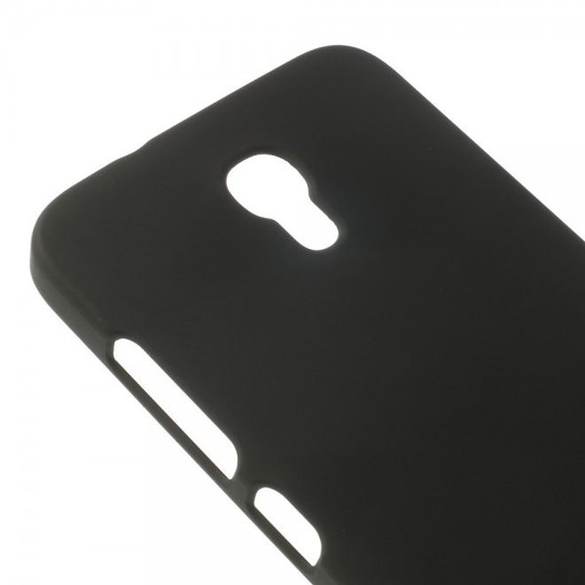 Alcatel One Touch Idol 2 Mini S Mattes Hart Plastik Case - schwarz