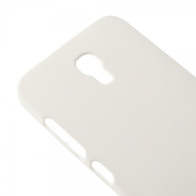 Alcatel One Touch Idol 2 Mini S Mattes Hart Plastik Case - weiss