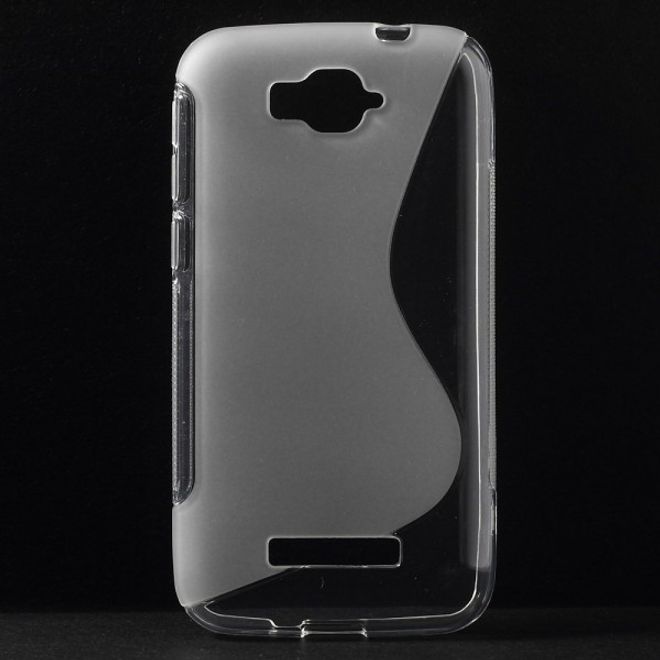 Alcatel One Touch Pop C7 Elastisches Plastik Case S-Shape - transparent