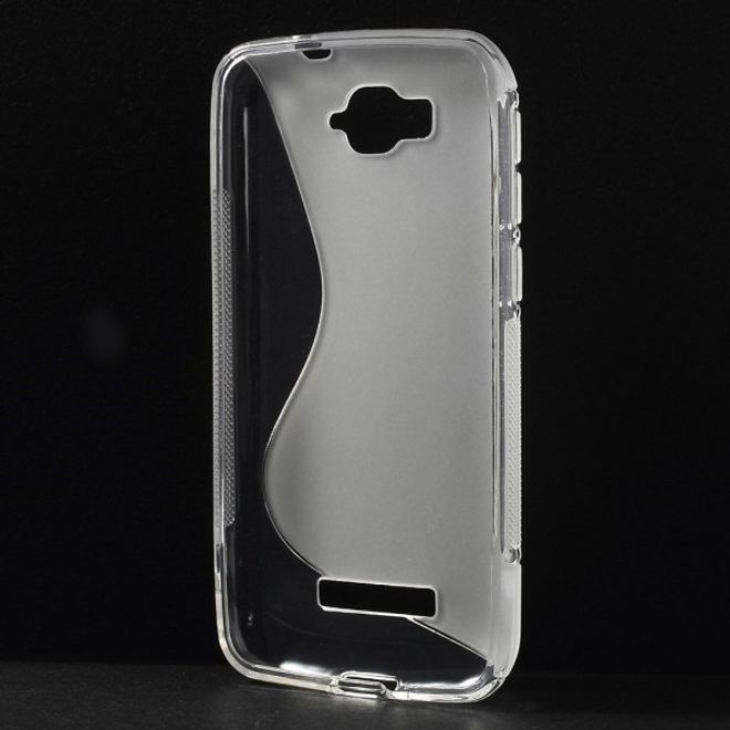 Alcatel One Touch Pop C7 Elastisches Plastik Case S-Shape - transparent