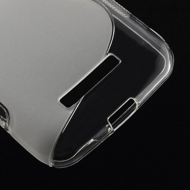 Alcatel One Touch Pop C7 Elastisches Plastik Case S-Shape - transparent