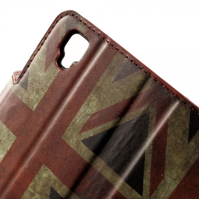 Wiko Goa Leder Case mit UK Flagge retro-style