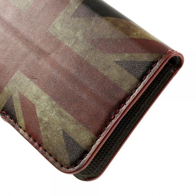 Wiko Goa Leder Case mit UK Flagge retro-style