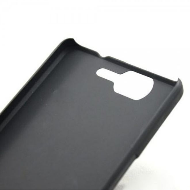 Wiko Highway Mattes Hart Plastik Case - schwarz