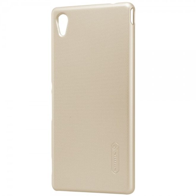 Nillkin - Sony Xperia M4 Aqua Hülle - Plastik Case - Super Frosted Shield Series - gold