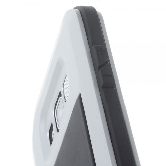 Samsung Galaxy A5 LOVE MEI Ultrarobustes Metall, Silikon und gehärtetes Glas Case - silber