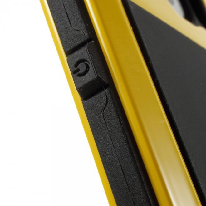 Samsung Galaxy S6 LOVE MEI Ultrarobustes Metall, Silikon und gehärtetes Glas Case - gelb