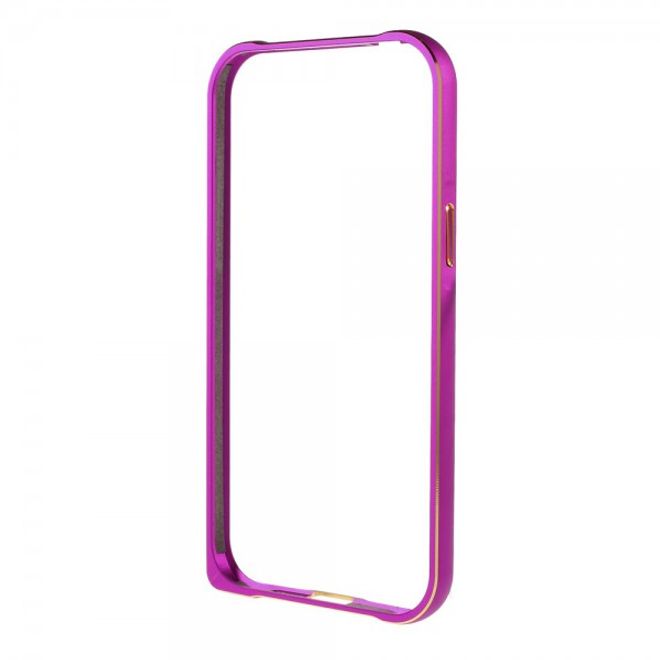 Samsung Galaxy J1 Passgenauer Metall Bumper - rosa