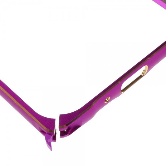 Samsung Galaxy J1 Passgenauer Metall Bumper - rosa