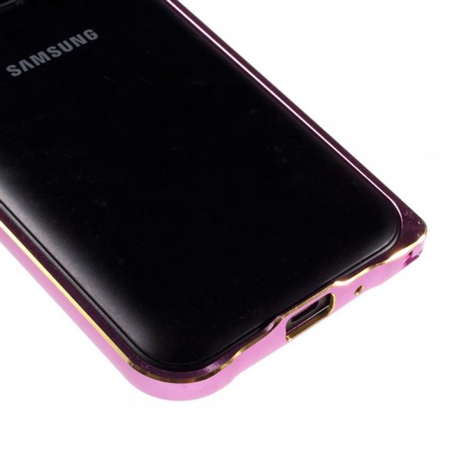 Samsung Galaxy J1 Passgenauer Metall Bumper - pink