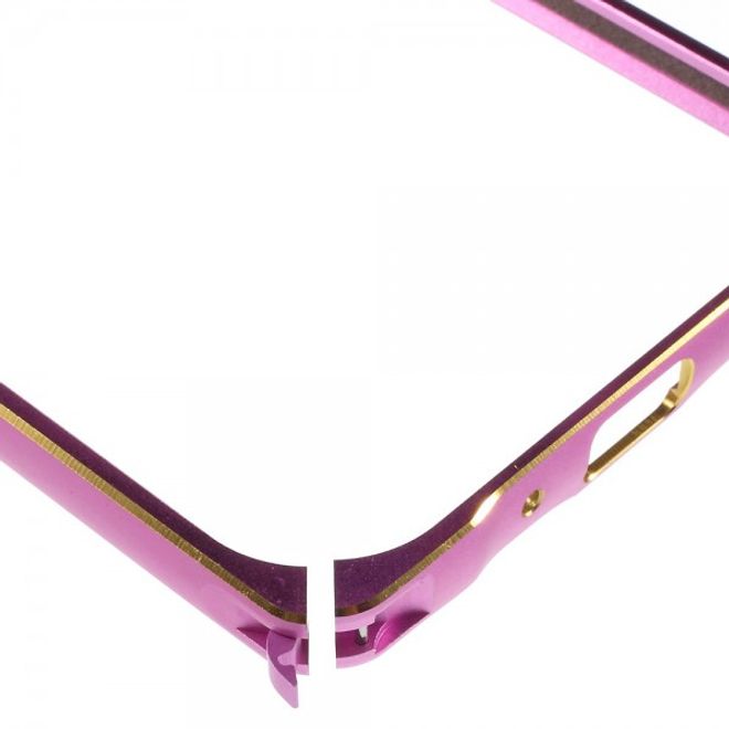 Samsung Galaxy J1 Passgenauer Metall Bumper - pink