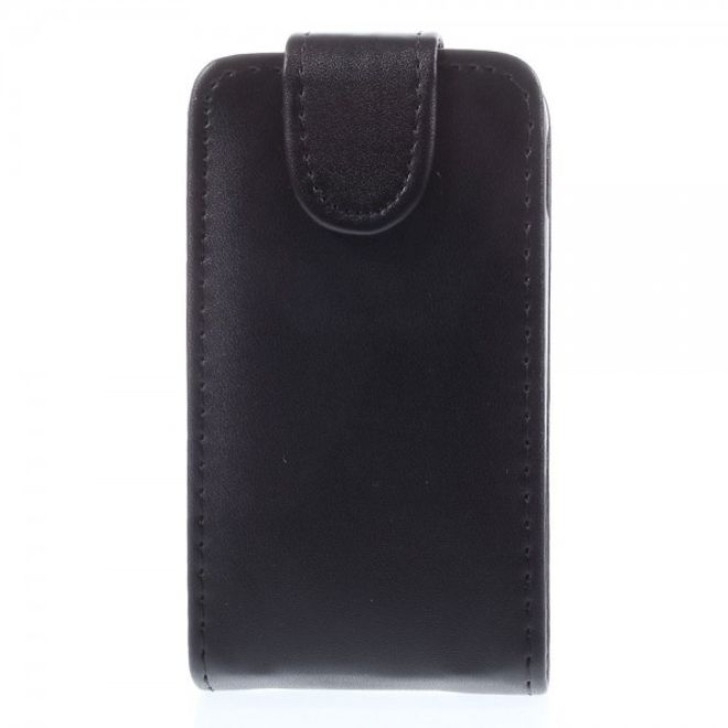 Samsung Galaxy Pocket 2 Magnetisches Leder Flip Case vertikal - schwarz