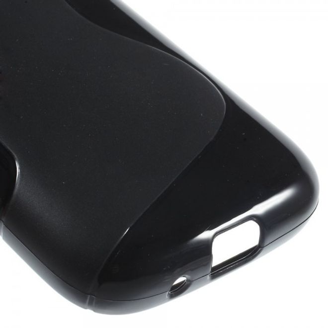 Samsung Galaxy Pocket 2 Elastisches Plastik Case S-Curve - schwarz