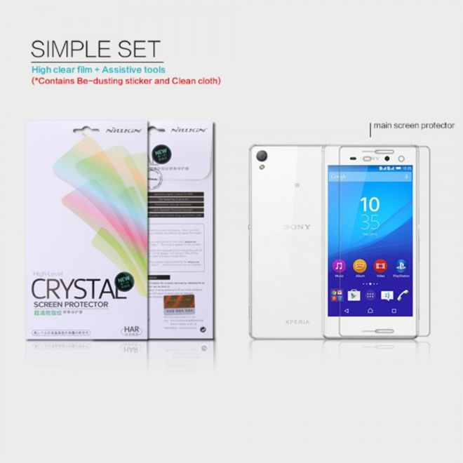 Sony Xperia M4 Aqua Schutzfolie mit Anti-Fingerabdruck Oberfläche von Nillkin